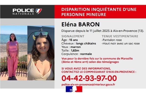 Aix-en-Provence : Disparition inquiétante d’une adolescente de 15 ans