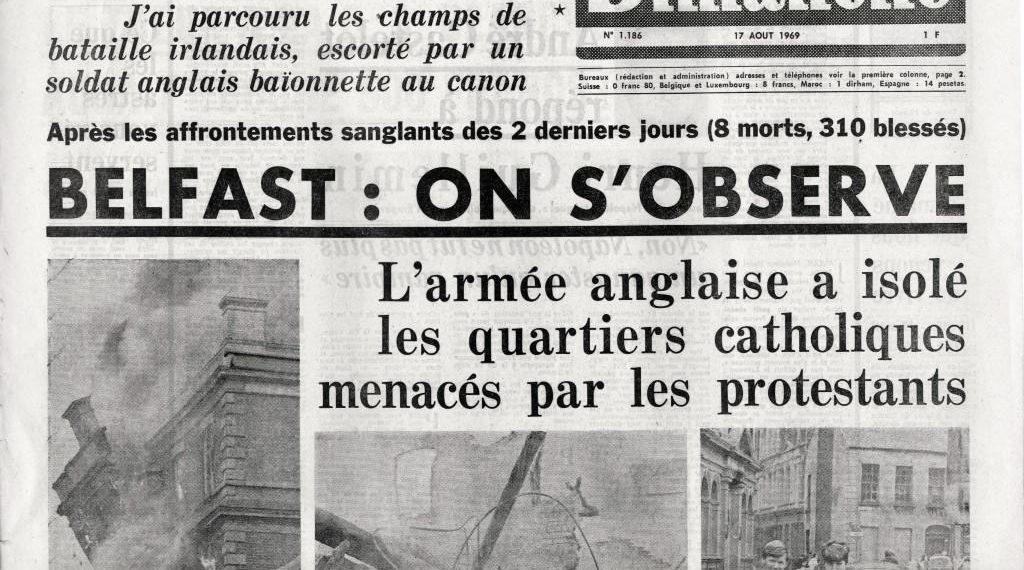 Août 1969 : Woodstock célèbre la paix, l’Irlande du Nord sombre dans la guerre
