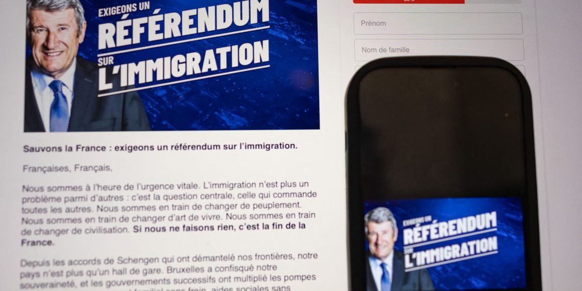 SONDAGE – 72% des Français favorables à un référendum sur l’immigration