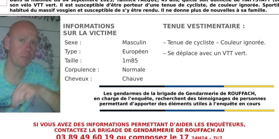 Haut-Rhin : La gendarmerie recherche un vététiste disparu dans le massif vosgien