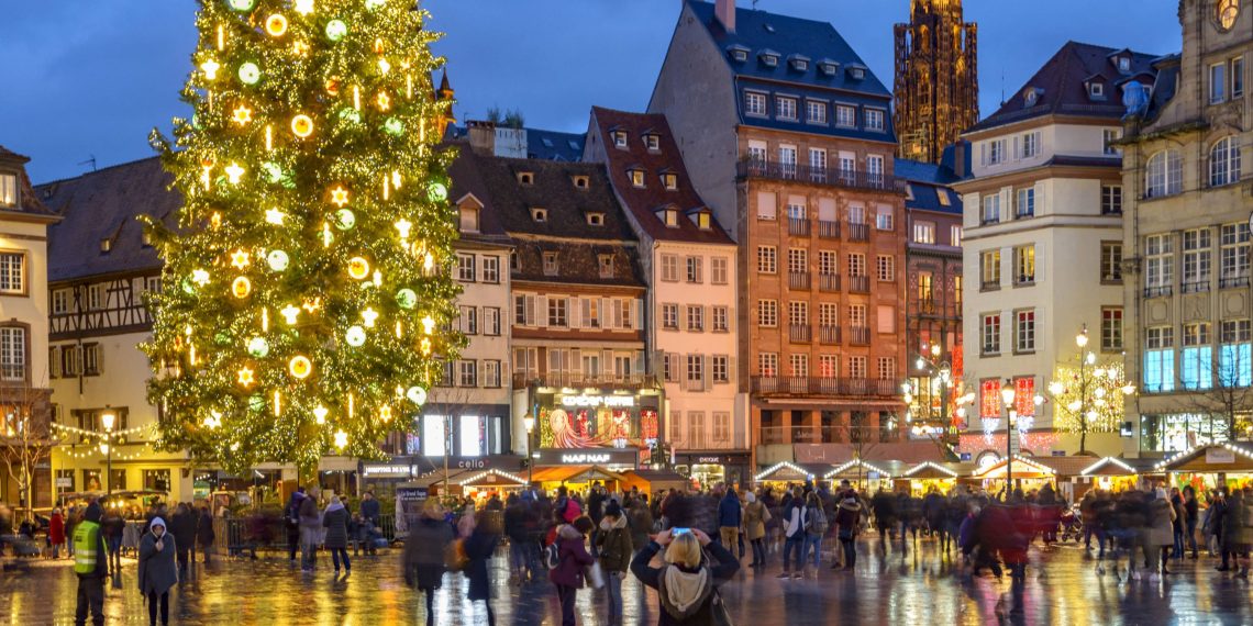 «Ça fait partie de notre culture» : le sapin du célèbre marché de Noël de Strasbourg trône place Kléber