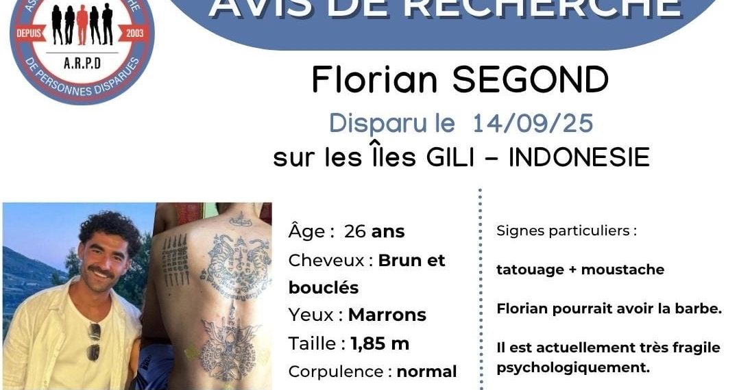 Var : Un Français de 26 ans a disparu à Bali depuis plus d’un mois