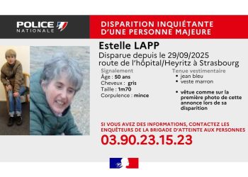 Bas-Rhin : La police recherche une femme de 50 ans disparue à Strasbourg