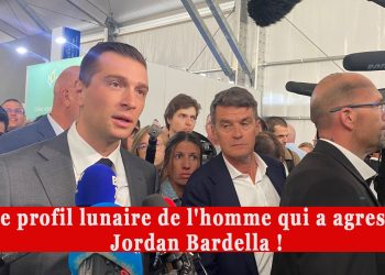 Le profil lunaire de l’homme qui a agressé Jordan Bardella !