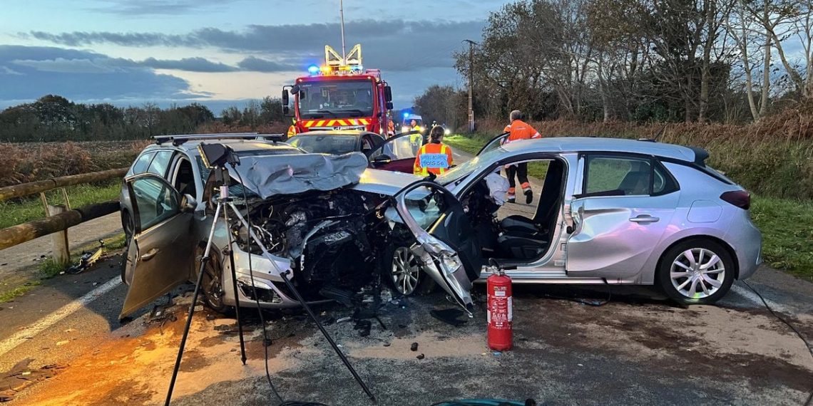 Morbihan : Un mort et quatre blessés dans une violente collision frontale