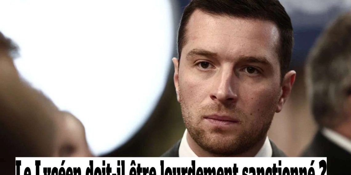 VIDEO – Jordan Bardella enfariné : Le lycéen doit-il être lourdement sanctionné ?